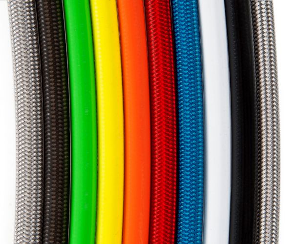 Fischer Stahlflex Bremsleitung Vorne für Yamaha RD 350 (YPVS) YA171-3.8